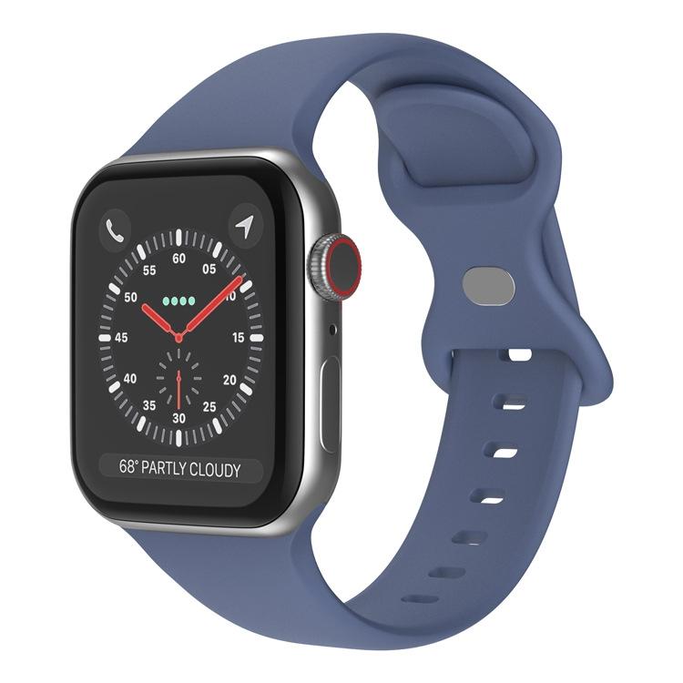 xDfind Butterfly Buckle Silicone Watch Band, For Apple Watch 42mm / 41mm / 40mm / 38mm