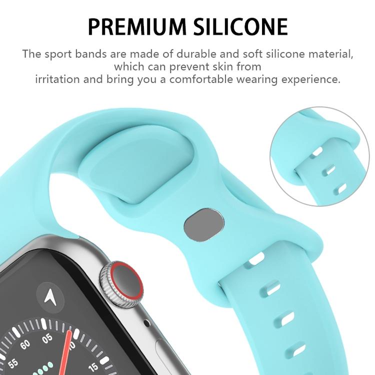 xDfind Butterfly Buckle Silicone Watch Band, For Apple Watch 42mm / 41mm / 40mm / 38mm