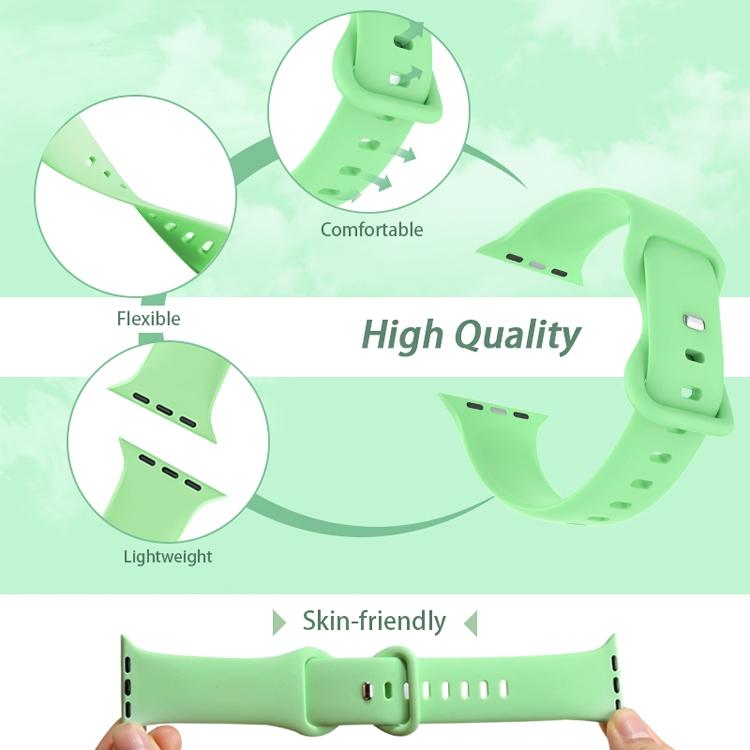 xDfind Butterfly Buckle Silicone Watch Band, For Apple Watch 46mm / 49mm / 45mm / 44mm