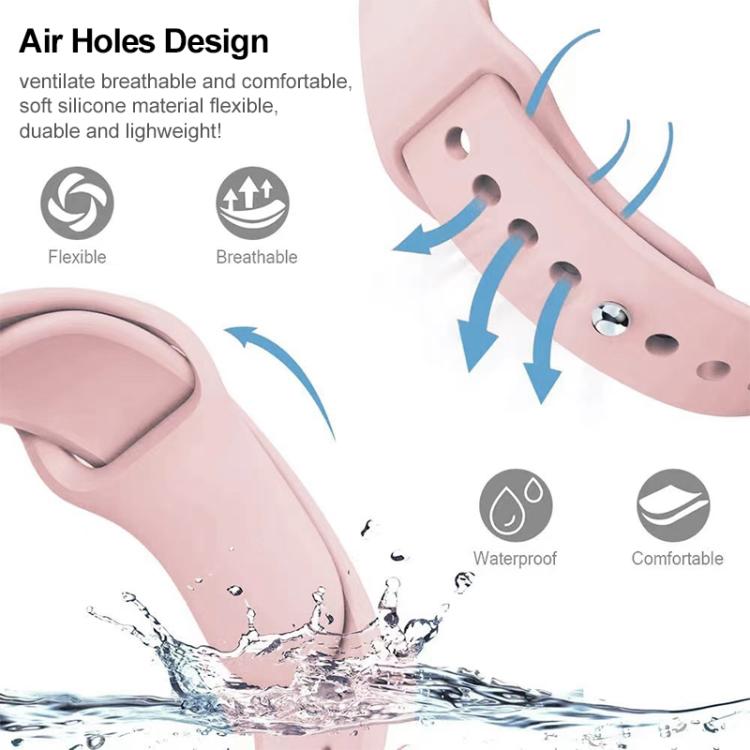 xDfind Pure Color Silicone Watch Band, 22mm