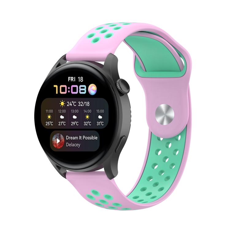 xDfind Two-color Silicone Watch Band, 22mm