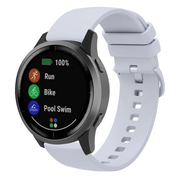 xDfind Flat Pure Color Silicone Watch Band, 20mm