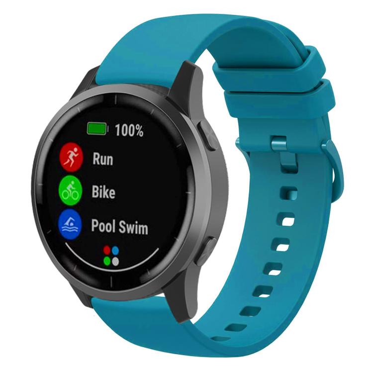 xDfind Flat Pure Color Silicone Watch Band, 20mm