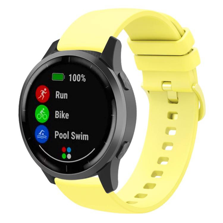 xDfind Flat Pure Color Silicone Watch Band, 20mm