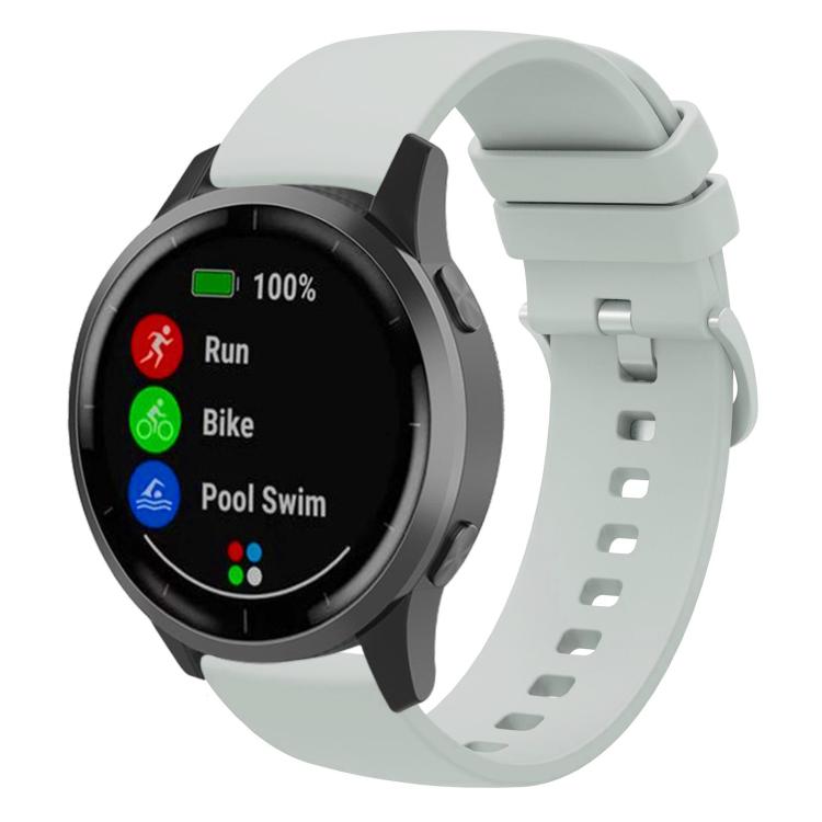 xDfind Flat Pure Color Silicone Watch Band, 18mm