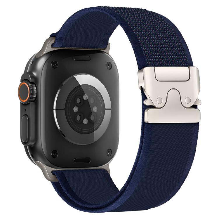 xDfind Titanium Buckle Snap Button Loop Nylon Watch Band, For Apple Watch 42mm / 41mm / 40mm / 38mm