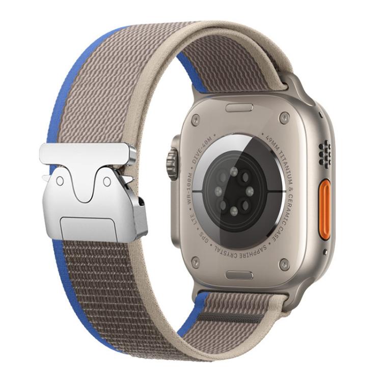 xDfind Titanium Buckle Snap Button Loop Nylon Watch Band, For Apple Watch 42mm / 41mm / 40mm / 38mm