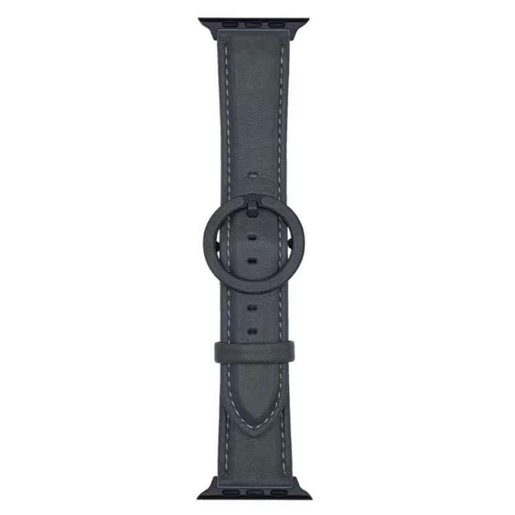 xDfind Round Buckle Leather Watch Band, For Apple Watch 46mm / 49mm / 45mm / 44mm