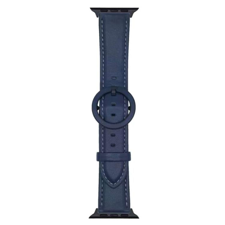 xDfind Round Buckle Leather Watch Band, For Apple Watch 42mm / 41mm / 40mm / 38mm