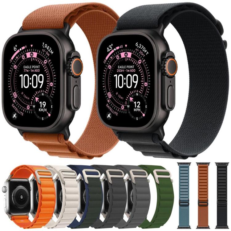 xDfind Aline Nylon Loop Watch Band, For Apple Watch 46mm / 49mm / 45mm / 44mm