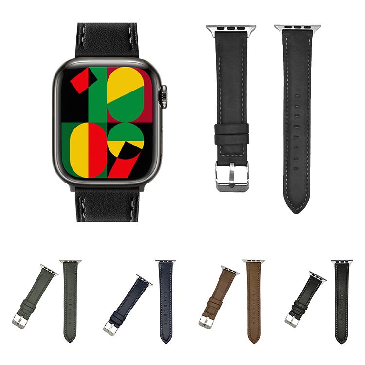 xDfind Crazy Horse Texture Leather Watch Band, For Apple Watch 46mm / 49mm / 45mm / 44mm