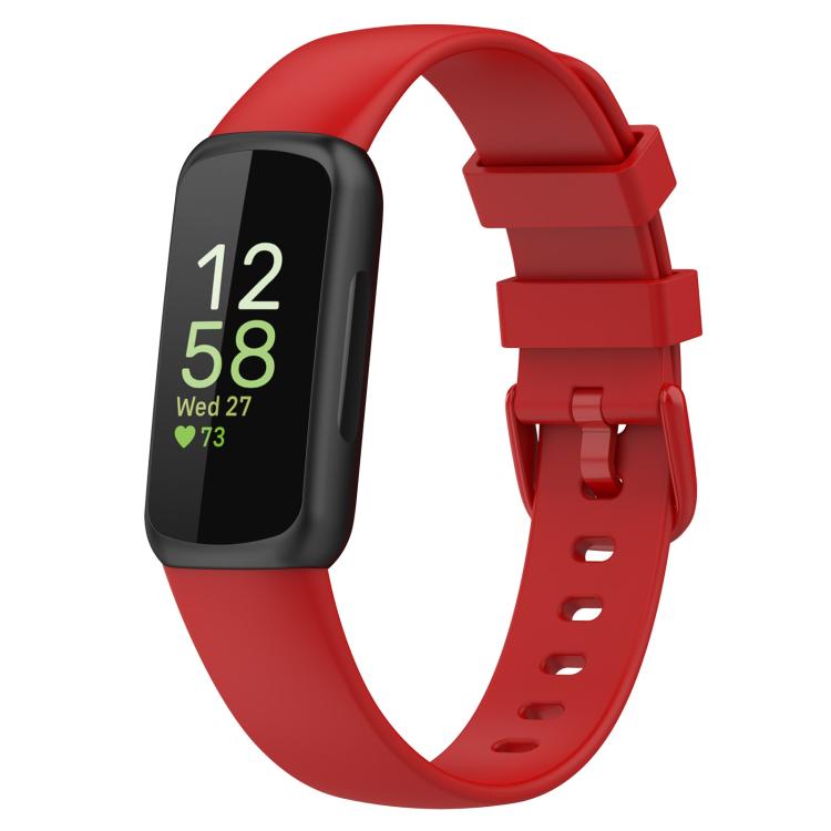 For Fitbit Inspire 3 xDfind Solid Color Silicone Watch Band, S