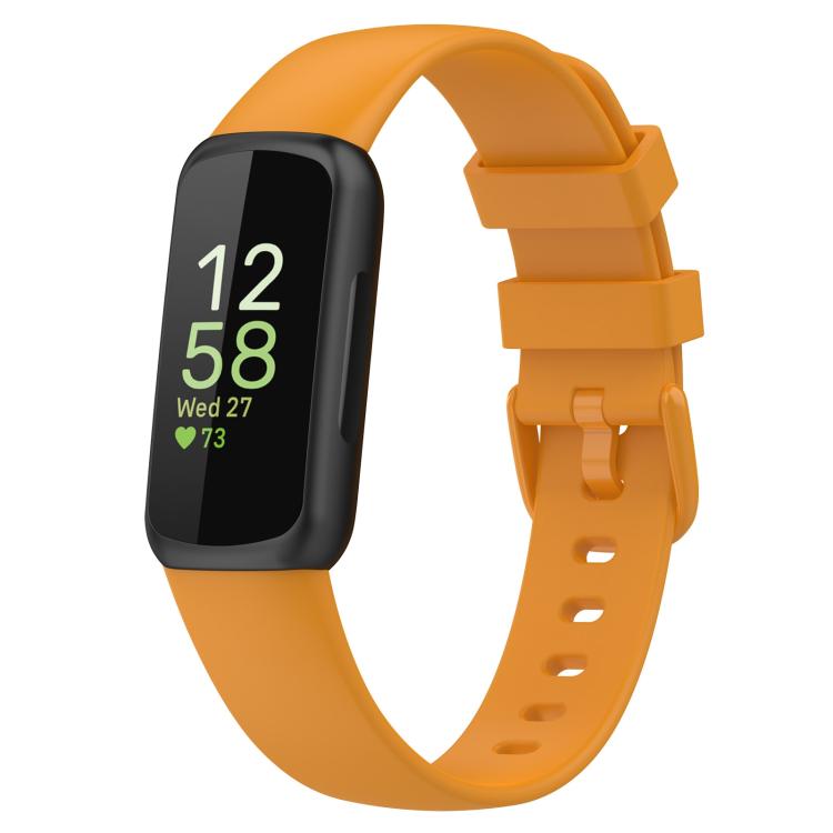 For Fitbit Inspire 3 xDfind Solid Color Silicone Watch Band, S