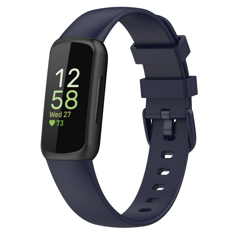 For Fitbit Inspire 3 xDfind Solid Color Silicone Watch Band, S