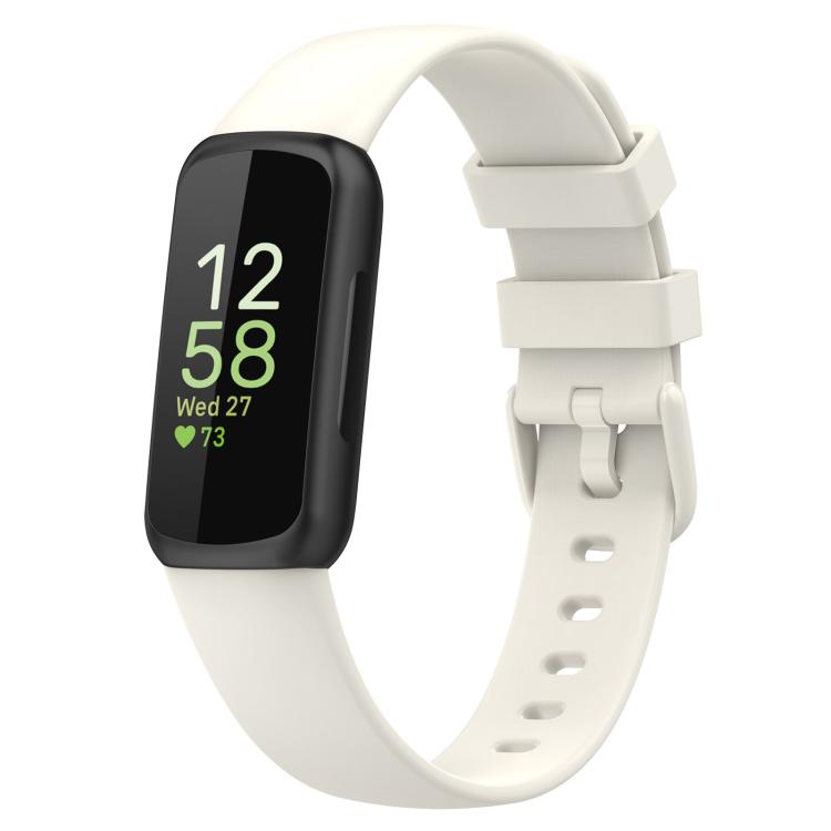For Fitbit Inspire 3 xDfind Solid Color Silicone Watch Band, S