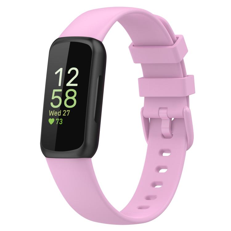 For Fitbit Inspire 3 xDfind Solid Color Silicone Watch Band, L