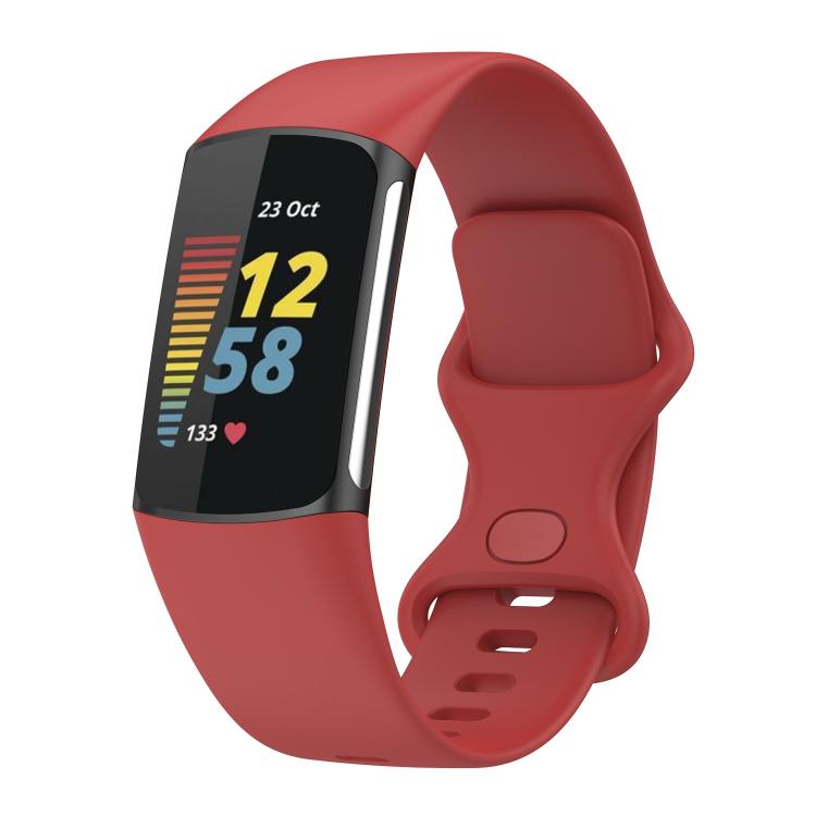 For Fitbit Charge 6 / 5 xDfind Silicone Watch Band, S