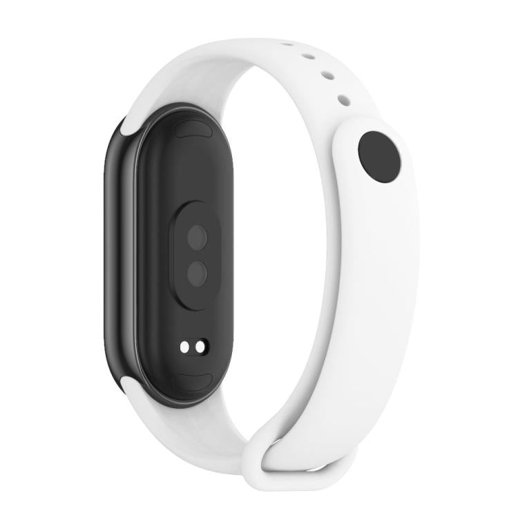 xDfind Metal Buckle Solid Color Silicone Watch Band, For Xiaomi Smart Band 11 / 10 / 9 / 8