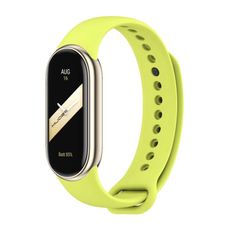 xDfind Metal Buckle Solid Color Silicone Watch Band, For Xiaomi Smart Band 11 / 10 / 9 / 8