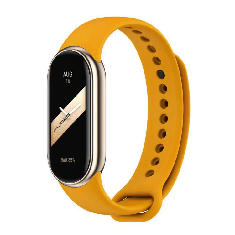 xDfind Metal Buckle Solid Color Silicone Watch Band, For Xiaomi Smart Band 11 / 10 / 9 / 8