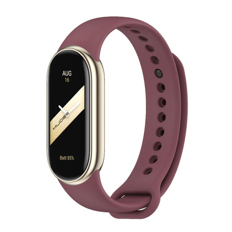 xDfind Metal Buckle Solid Color Silicone Watch Band, For Xiaomi Smart Band 11 / 10 / 9 / 8
