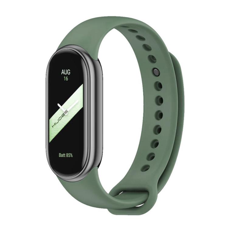 xDfind Metal Buckle Solid Color Silicone Watch Band, For Xiaomi Smart Band 11 / 10 / 9 / 8