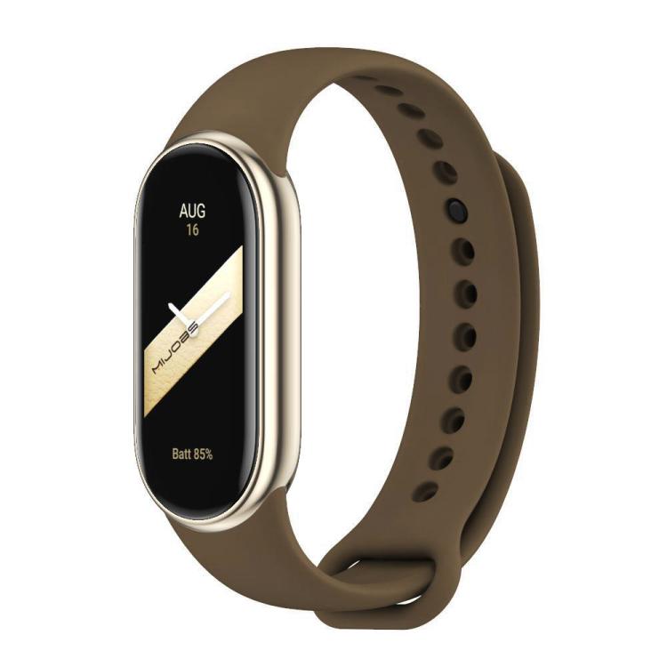 xDfind Metal Buckle Solid Color Silicone Watch Band, For Xiaomi Smart Band 11 / 10 / 9 / 8