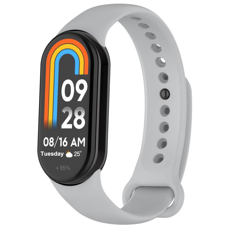 xDfind Metal Buckle Solid Color Silicone Watch Band