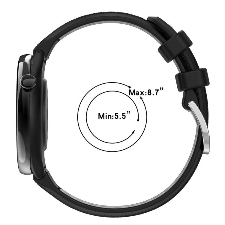xDfind Sports Two-Color Steel Buckle Silicone Watch Band, For Garmin 18mm
