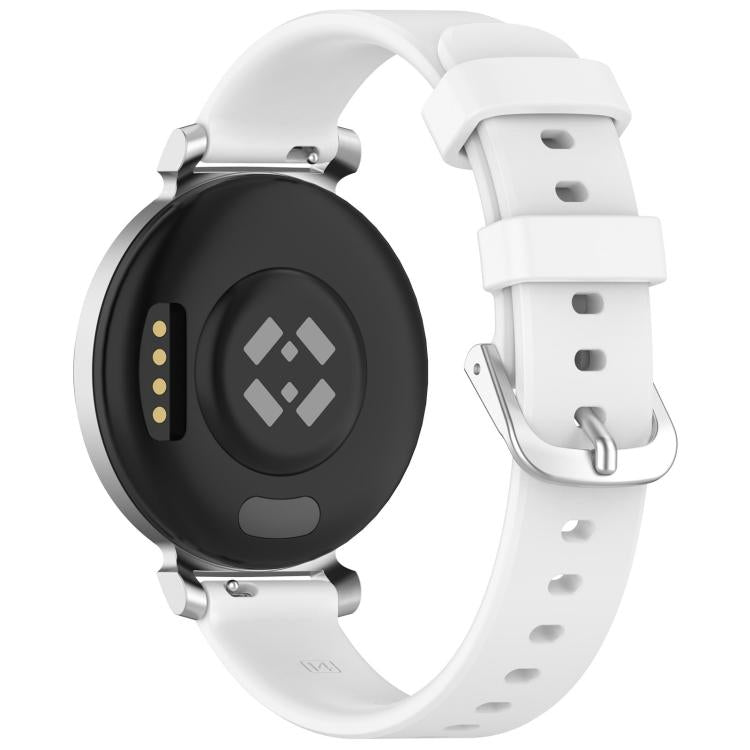 xDfind Quick Release Silver Buckle Silicone Watch Band Wristband
