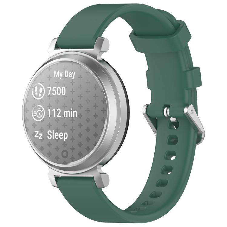 xDfind Quick Release Silver Buckle Silicone Watch Band Wristband