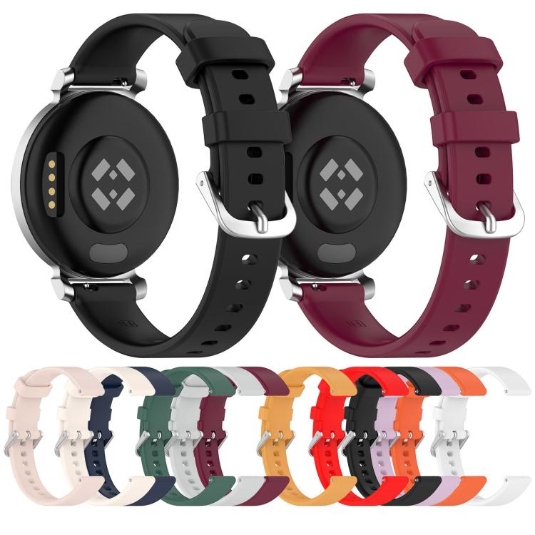 xDfind Quick Release Silver Buckle Silicone Watch Band Wristband