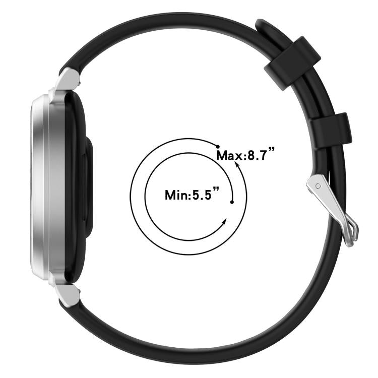 xDfind Quick Release Silver Buckle Silicone Watch Band Wristband