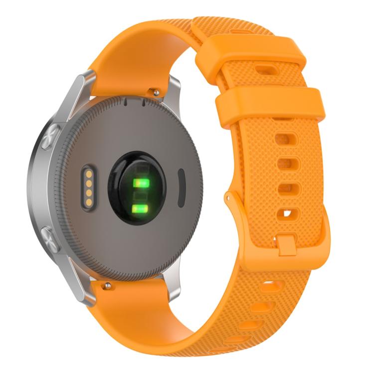 xDfind Small Plaid Solid Color Silicone Watch Band, 18mm For Garmin Venu 2S / Move 3S / Active S
