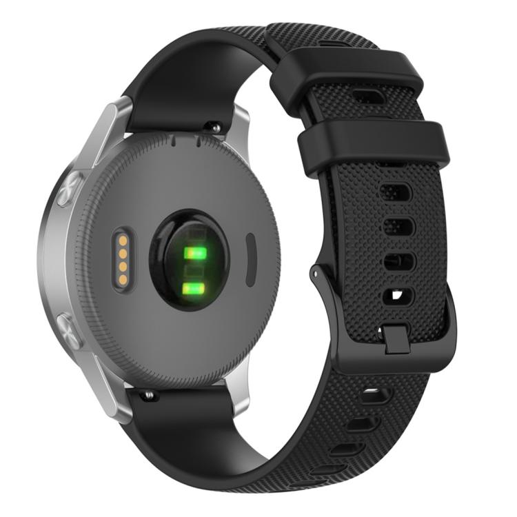 xDfind Small Plaid Solid Color Silicone Watch Band, 18mm For Garmin Venu 2S / Move 3S / Active S