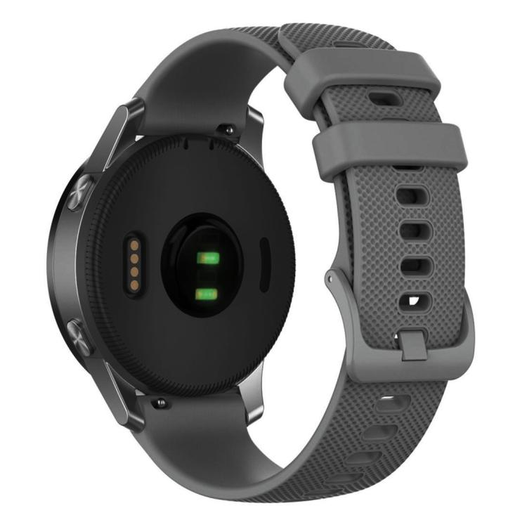 xDfind Small Plaid Solid Color Silicone Watch Band, 18mm For Garmin Venu 2S / Move 3S / Active S
