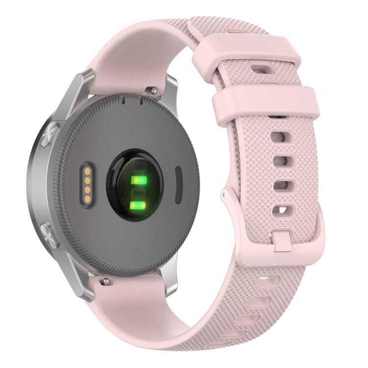 xDfind Small Plaid Solid Color Silicone Watch Band, 18mm For Garmin Venu 2S / Move 3S / Active S