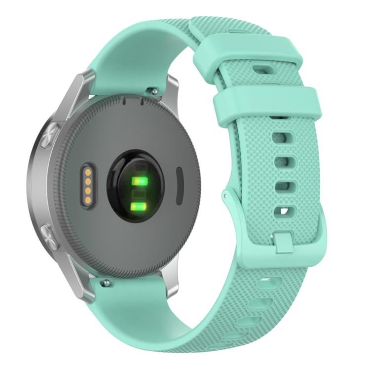 xDfind Small Plaid Solid Color Silicone Watch Band, 18mm For Garmin Venu 2S / Move 3S / Active S