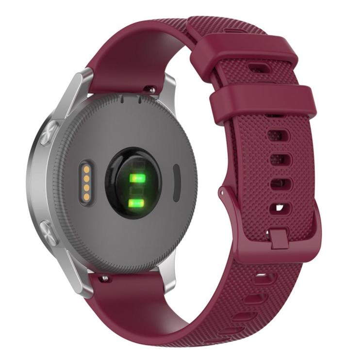 xDfind Small Plaid Solid Color Silicone Watch Band, 18mm For Garmin Venu 4 41mm / Forerunner 265S