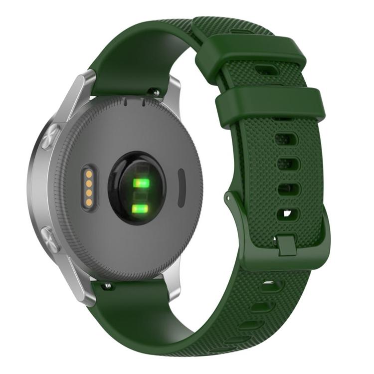xDfind Small Plaid Solid Color Silicone Watch Band, 18mm For Garmin Venu 4 41mm / Forerunner 265S