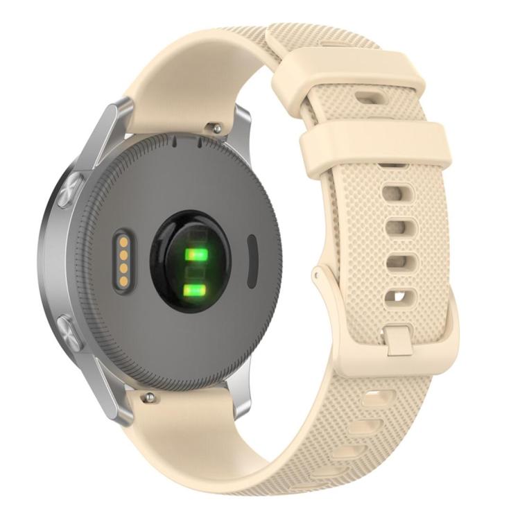 xDfind Small Plaid Solid Color Silicone Watch Band, 18mm For Garmin Venu 4 41mm / Forerunner 265S