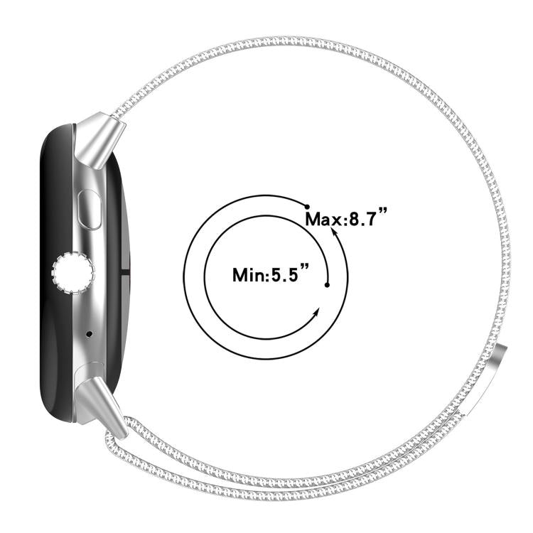 xDfind Milanese Metal Magnetic Watch Band, For Google Pixel Watch 4 / Watch 3 45mm