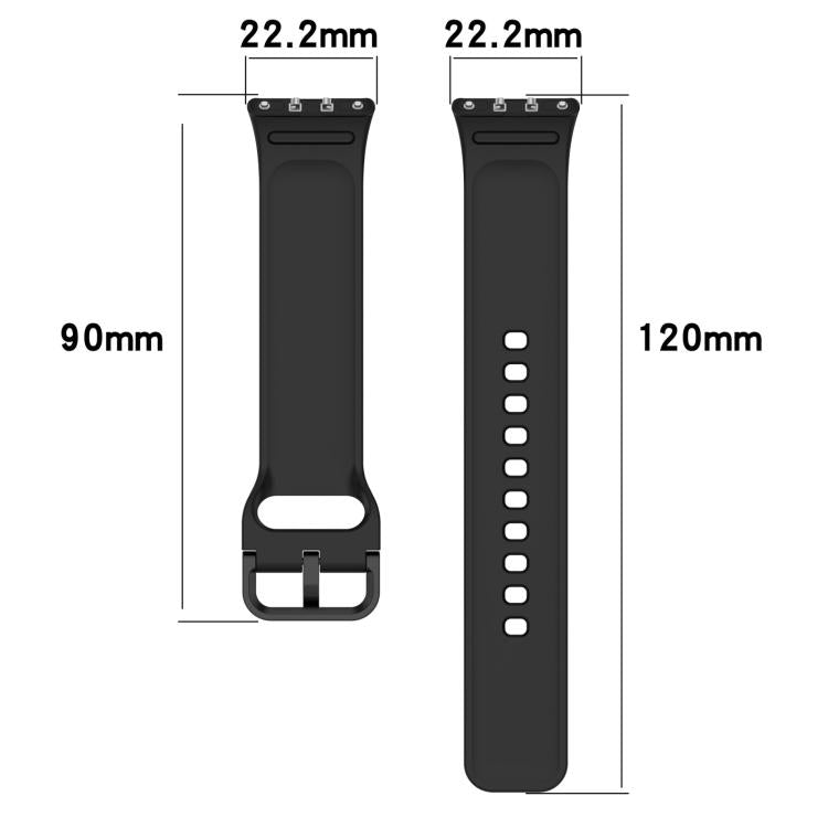 xDfind Solid Color Colorful Buckle Silicone Watch Band
