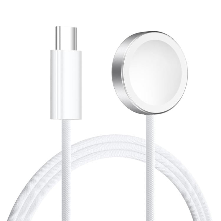 For Apple Watch Series xDfind Aluminum Alloy Shell Magnetic Wireless Watch Charger, Type-C, USB-A
