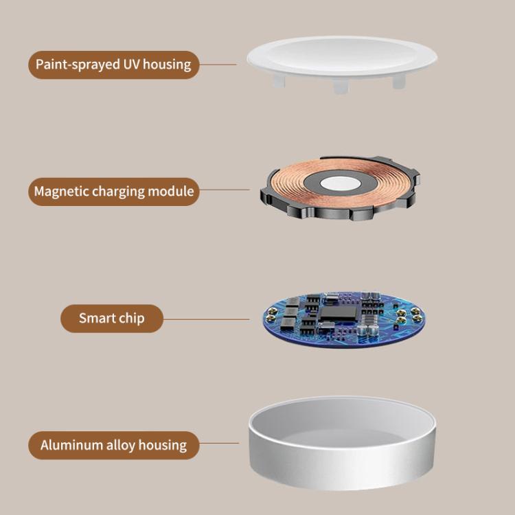 For Apple Watch Series xDfind Aluminum Alloy Shell Magnetic Wireless Watch Charger, Type-C, USB-A