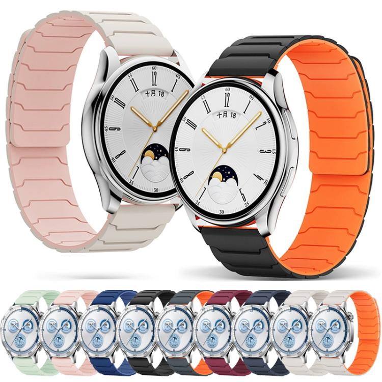 xDfind Magnetic Silicone Watch Band for Huawei Watch GT5 / GT4, 20mm