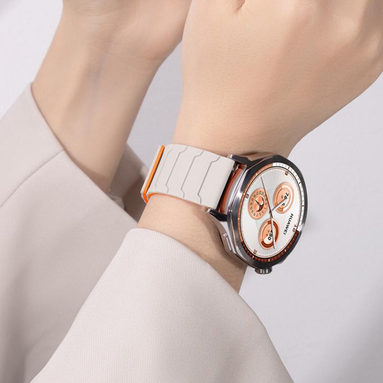 xDfind Magnetic Silicone Watch Band for Huawei Watch GT5 / GT4, 20mm