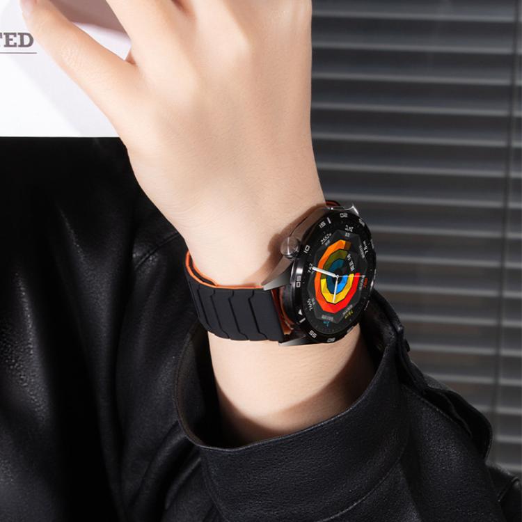 xDfind Magnetic Silicone Watch Band for Huawei Watch GT5 / GT4, 22mm