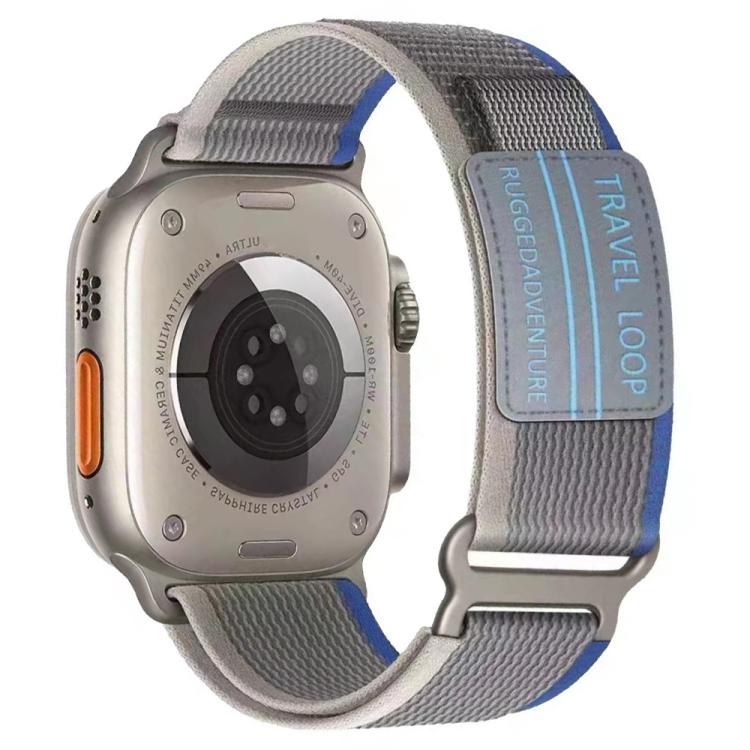 xDfind Double Section Metal Buckle Loop Nylon Braided Watch Band