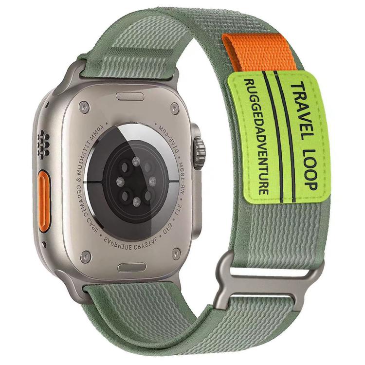 xDfind Double Section Metal Buckle Loop Nylon Braided Watch Band, For Apple Watch 42mm / 41mm / 40mm / 38mm